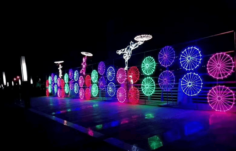 城市夜空跑，灯光点缀的运动盛会的简单介绍